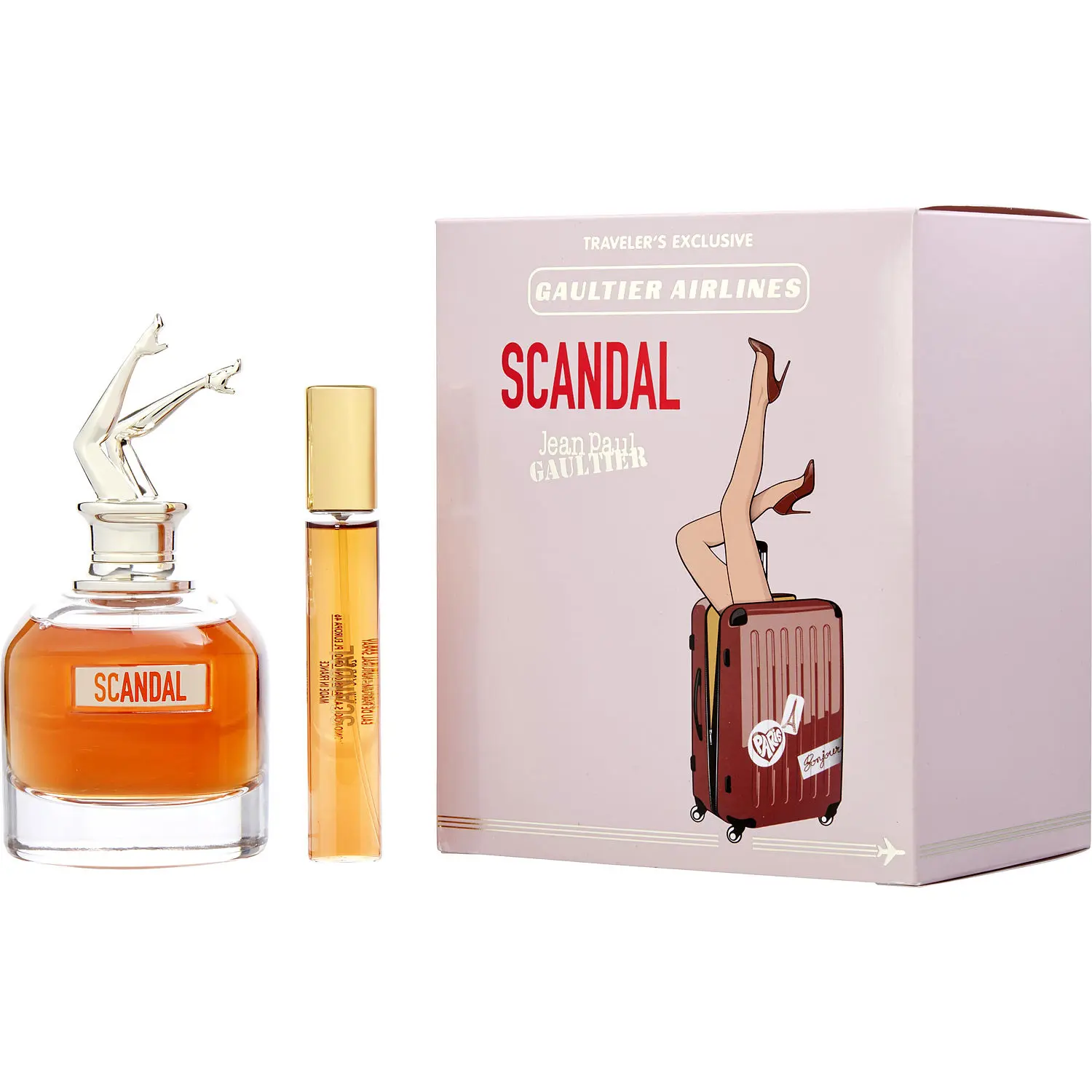 Jean Paul Gaultier Scandal Set-Eau De Parfum Spray 2.7 Oz & Eau De Parfum Spray 0.67 Oz (Travel Offer) (Packaging May Vary) For Women