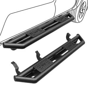 OEDRO 6" Running Boards Compatible with 2007-2021 Toyota Tundra CrewMax Cab(2 3/4 Size Rear Doors), Textured Black Side Step Nerf Bars