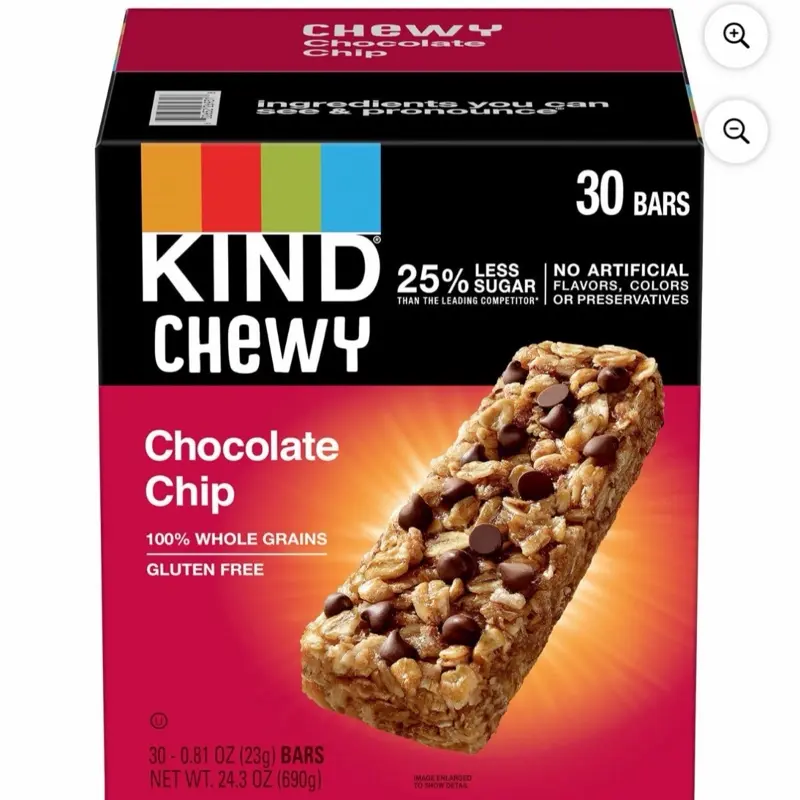 KIND Chewy Chocolate Chip Granola Snack Bars, 30 ct.