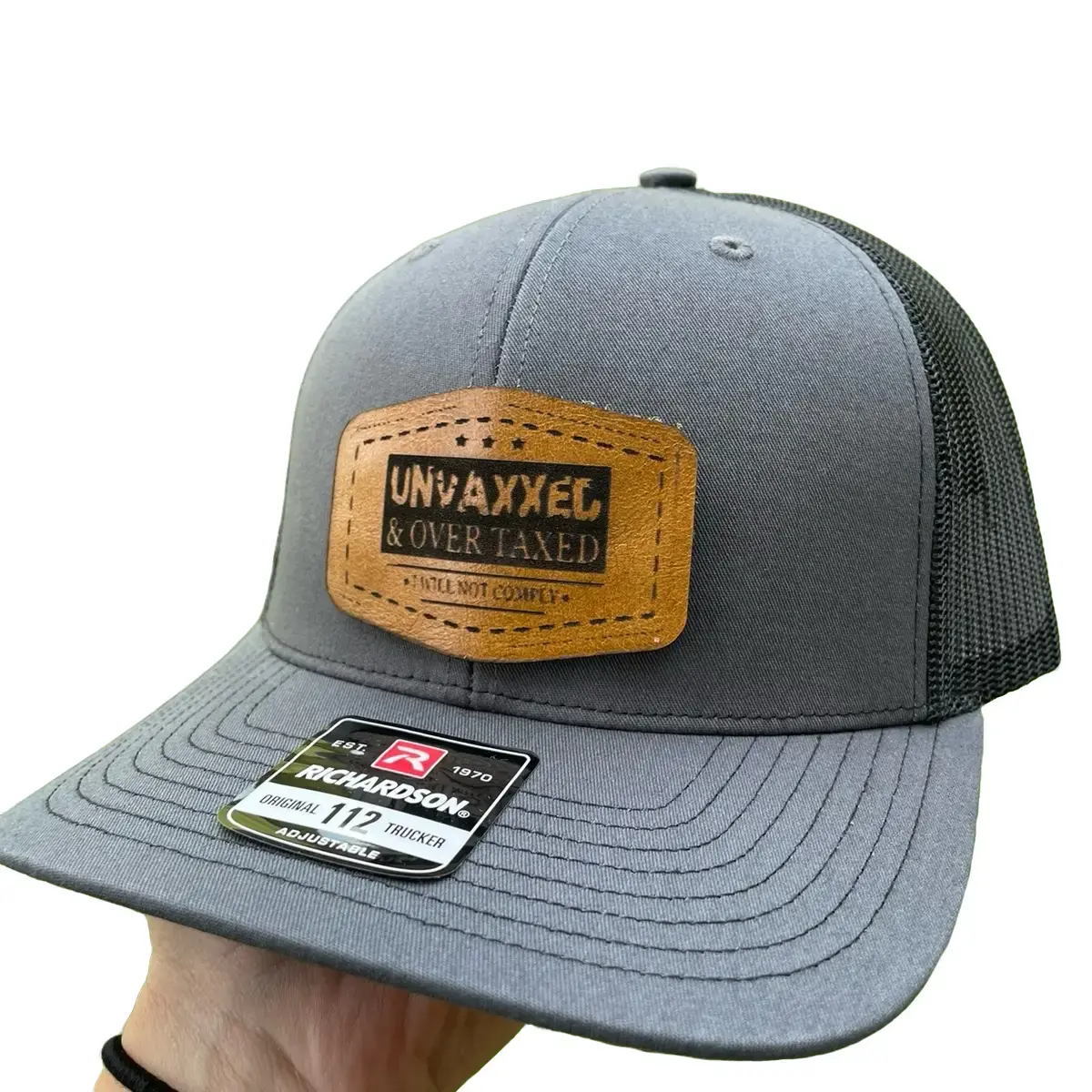 Unvaxxed & over taxed, I will not comply Richardson 112 hat