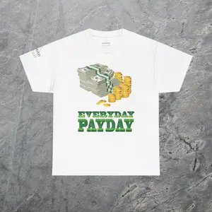 Elevated Urban Wear | Everyday Payday Tee |  Money Stacked | Lifestyle Graphic Shirt | Free Agent T-Shirt