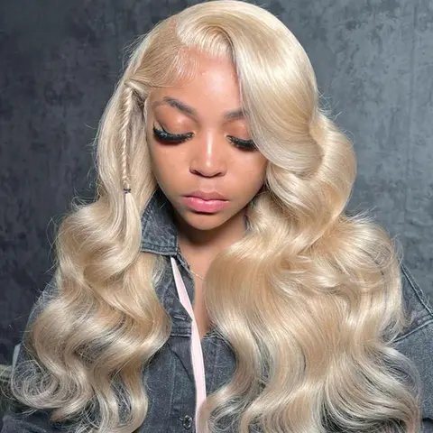 26 Inch Long Wavy Mix Blonde Wigs for Women, Gorgeous Fluffy Wave Wig without Bangs, Glueless Ready To Wear Wig, Glueless Hair Wigs, Fluffy Synthetic Wigs, Synthetic Material Wigs
