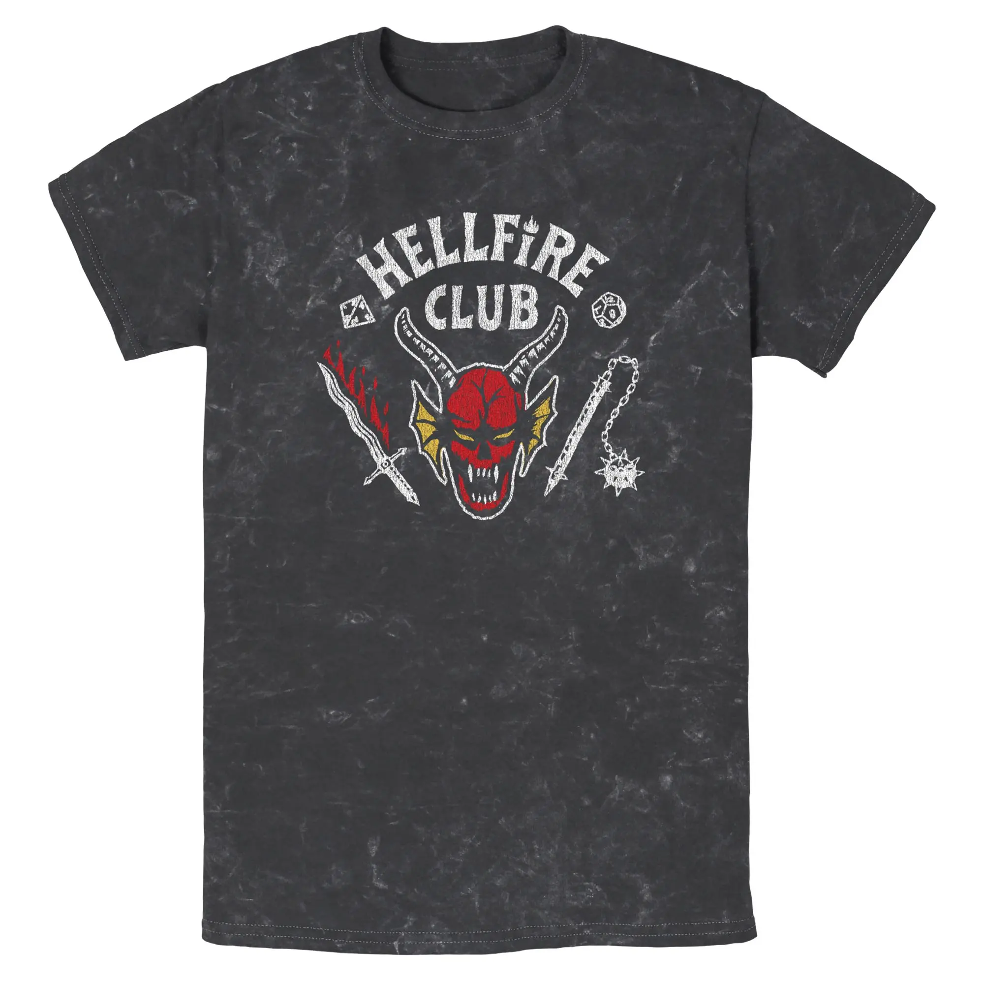 Stranger Things Hellfire Club Costume Mens T Shirt, Apparel, Shortsleeve, Casual, Demon