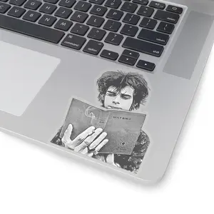 Nick Cave Reading Bible Kiss-Cut Sticker | Nick Cave and the Badseeds | Bad Seed | Computer or Lunch Box Sticker | Goth Stickers