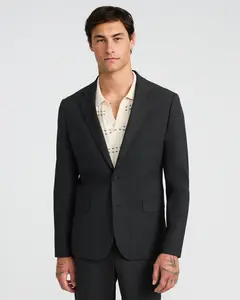 Express Slim Charcoal Gray Stretch Suit Jacket