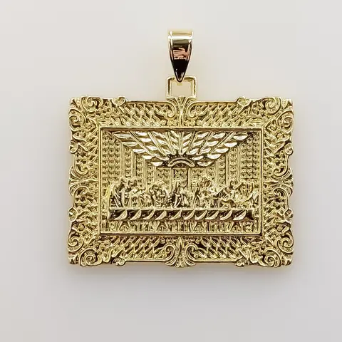 Plated The Last Supper Portrait Pendant