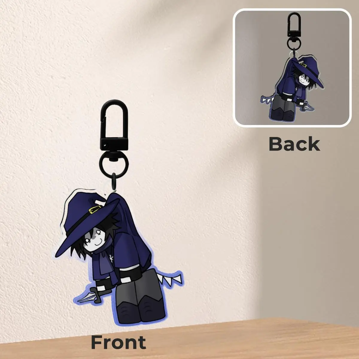 Forsaken Two Time & Azure Keychain Charms, Perfect for Fans