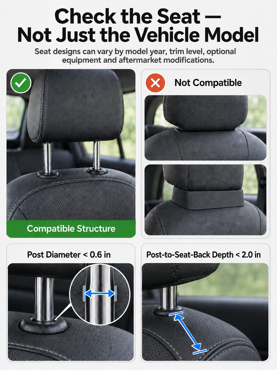 4 Pack Car Headrest Hooks - Car Interior Stowing Backseat Holders, Tool-Free Install Bag Accessories for Shopping Bags, Handbags, Jackets, Holds Umbrellas for Rainy Commutes, Auto Interior Storage , Organizes Items,#TikTokBackToSchool 4 Pack Car Headrest Hooks - Car Interior Stowing Backseat Holders, Tool-Free Install Bag Accessories for Shopping Bags, Handbags, Jackets, Holds Umbrellas for Rainy Commutes, Auto Interior Storage , Organizes Items,#TikTokBackToSchool