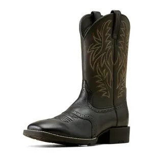 Men's Sport Western Wide Square Toe Cowboy Boots