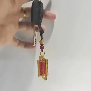1pc Wealth Attraction Keychain, 360 Rotation Inner Frame, Symbolic Blessing Pendant, Ideal for Backpacks, Car Decorations, Etc