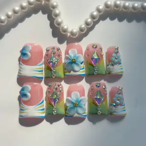 Natural French Tip Press On Nails for Perfect French Manicure