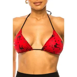 CAT BIKINI TOP - RED