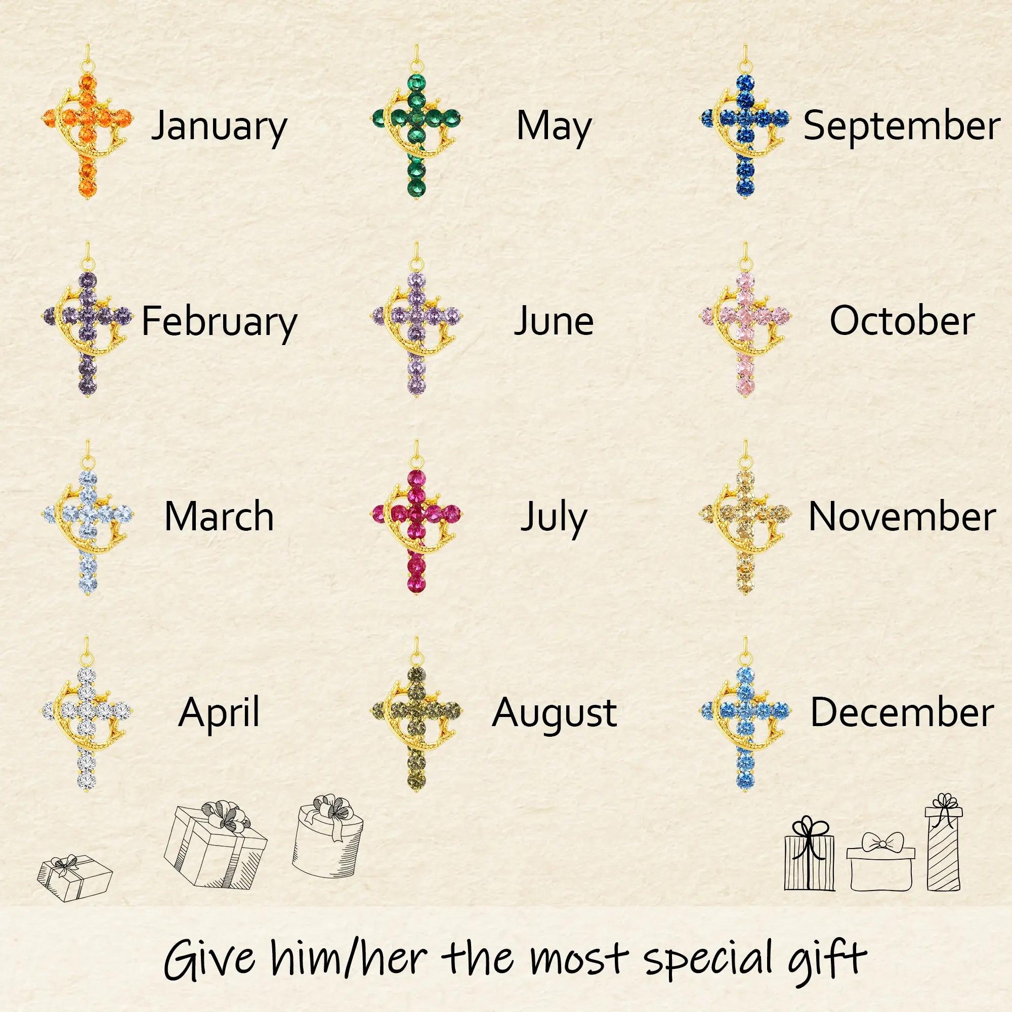 Tewiky Colorful Simple Crown & Cross Pendant Choker Necklace For Women & Men & Girls Pretty Crown Cross Necklace For Daily Party Clothing Decor Trendy All-match & Exquisite Jewelry For Easter