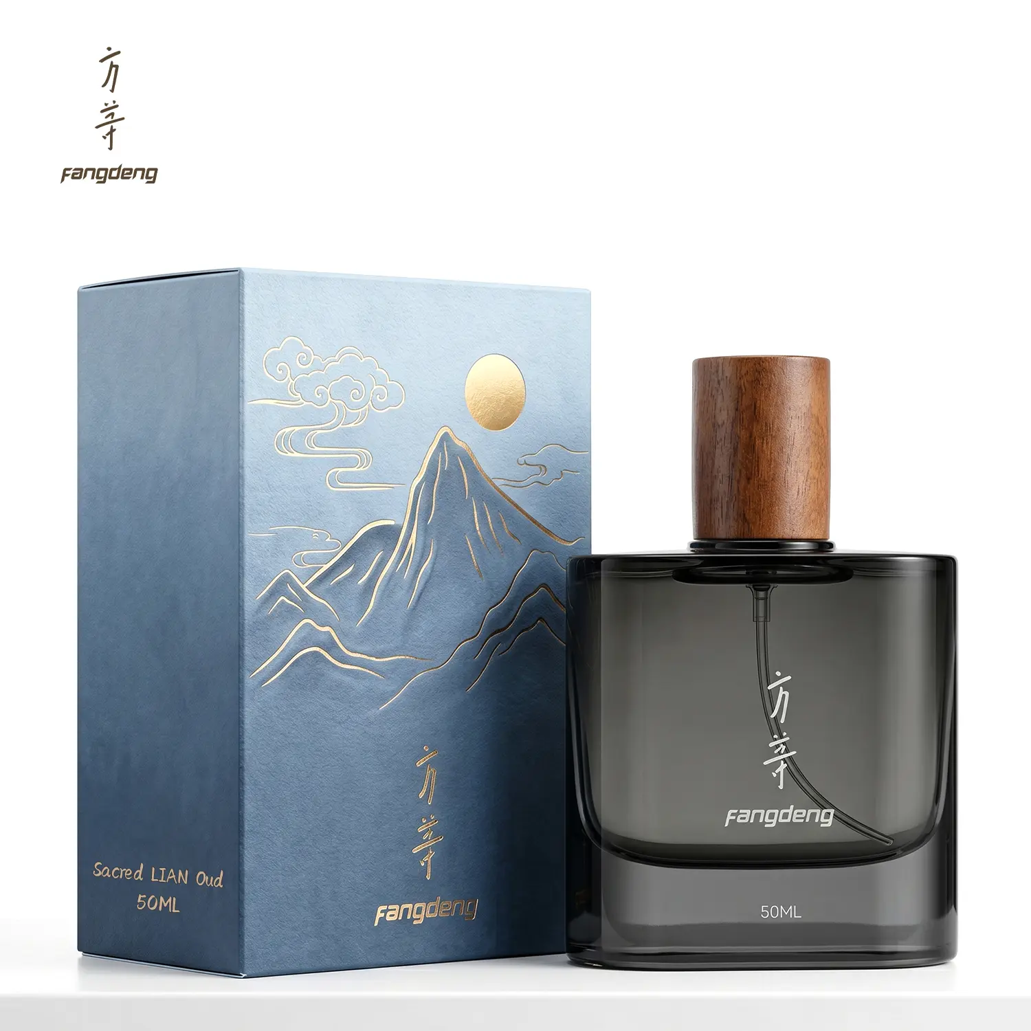 FangDeng Sacred LIAN Perfume for Women & Men, 20% Perfume Oil Fresh Aquatic Eau de Parfum with Grapefruit, Eucalyptus & Soft Woods, 50ml