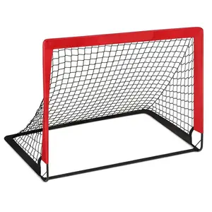 Portable Foldable Kids Football Goal, Indoor Outdoor Training Soccer Net, Adjustable Youth Sports Equipment, Easy Setup & Carry