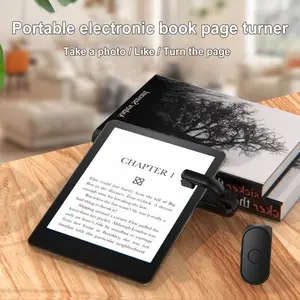Kindle Page Turning Portable Wireless Remote Control for Smartphones and Tablets, Easy Bluetooth-compatible Connectivity, Ideal for Reading and Presentations