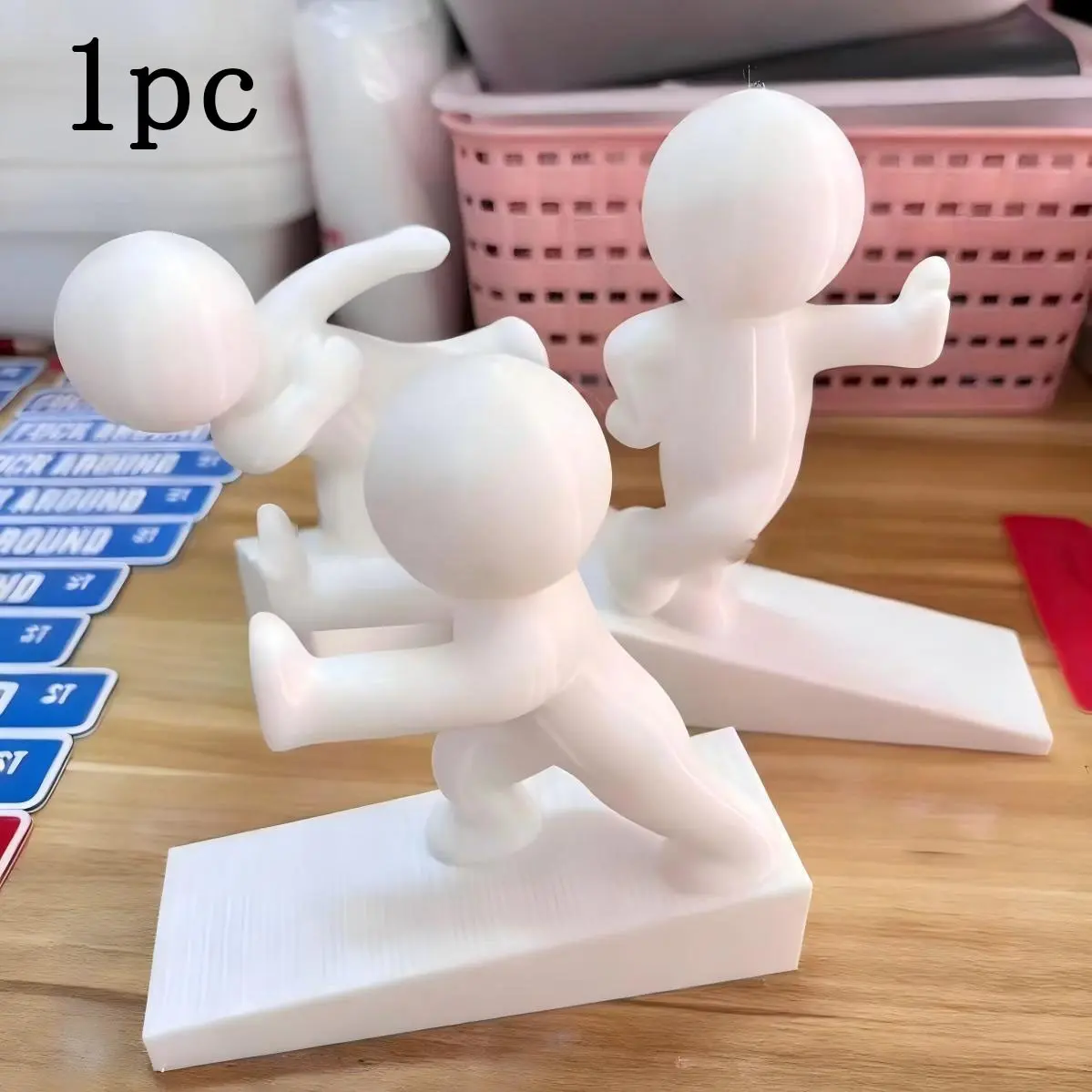Creative Cartoon Door Stopper, Door Slam Stopper, Cute Little Guy Door Wedge, Decorative Door Wedge, Non-Slip Home Door Frame, Doorstop