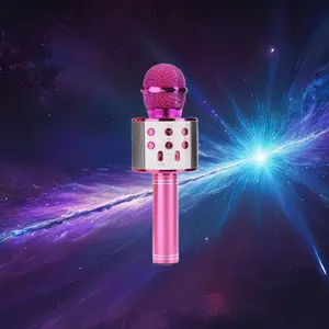 SparkSing Pro All-in-One Wireless Kids Microphone with Super-Cardioid Recording and Built-in Speaker for Family KTV and Interactive Play