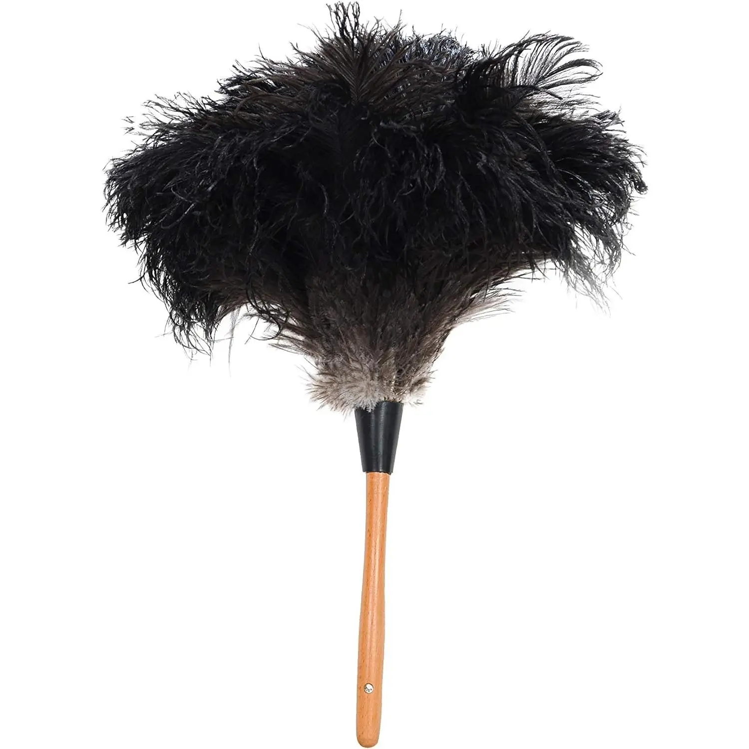 Premium Genuine Ostrich Feather Duster, 14in, Efficient Makeup Tool for Beauty & Personal Care