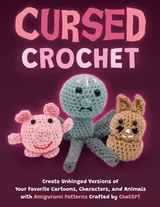 USED-Cursed Crochet: Create Unhinged Versions of Your Favorite Cartoons, Characters, and Animals with Amigurumi Patterns Crafted by ChatGPT by Editors of Ulysses Press (Paperback)