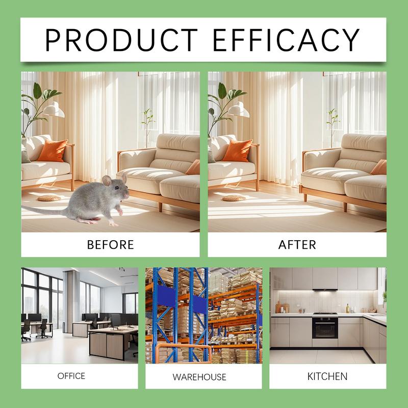 Mouse Repellent Pouches – Natural Rodent Deterrent with Peppermint Oil (10 Pouches) – Safe & Non-Toxic – Keep Mice Out of Homes, Garages, Warehouses & Cars – People & Pet Friendly