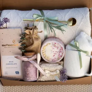 Classy Gift for Women  Gift for Friend Hygge Gift Box Self Care Gift Box Spa Gift Box Sending Hugs Gift Encouragement Gift Get Well Gift Box ZZNYZ