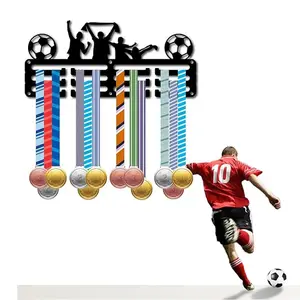 Football/Running Medal Hanger Display Stand for Wall Home Badge Competition Gymnastics Swimming Medal Winner