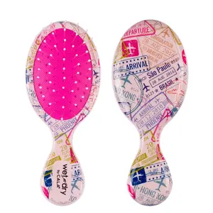 CALA WET-N-DRY MINI DETANGLING HAIR BRUSH (WORLD TRAVELER) Haircare Heatless Kit Vented Curly