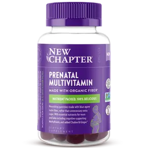 New Chapter Prenatal Multivitamin Gummies – 71% Less Sugar§, Prenatal Gummies for Mom & Healthy Baby with Methylfolate, Vitamin D3, Choline - 90ct Berry Citrus