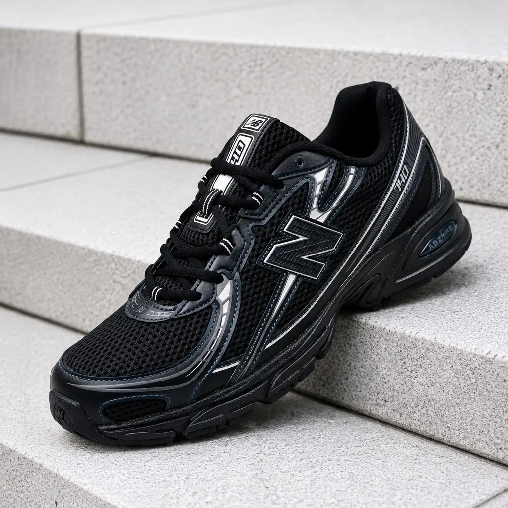 New Balance 740v2 Black Grey Silver U740BM2 Men's Fashion Sneaker New