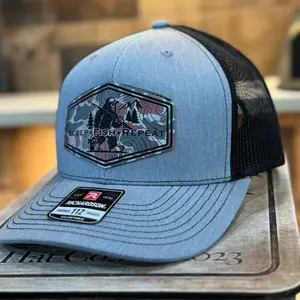 Big foot fishing Sever leatherette patch Richardson hat