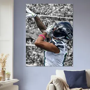 Jaxon Smith-Njigba Poster, Seattle Seahawks Wall Art (No Frame)