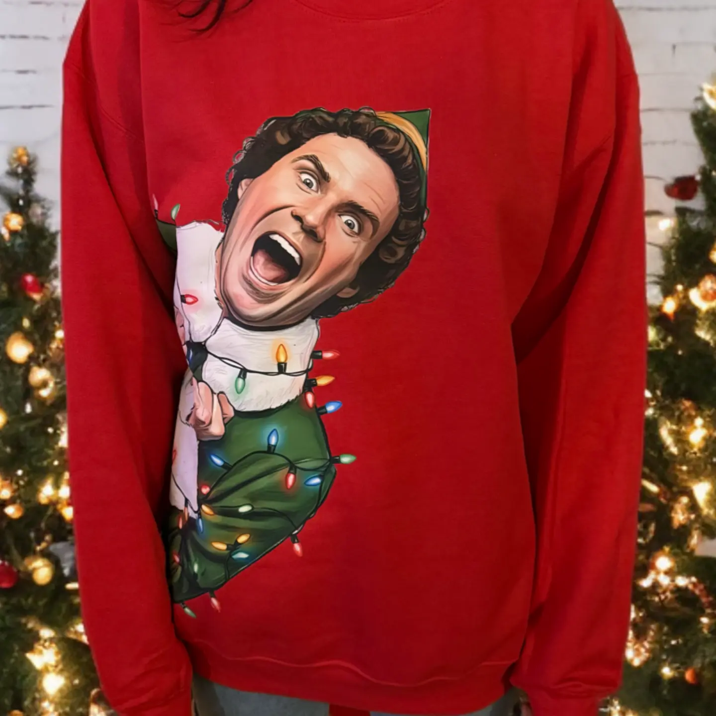 Elf Energy Crewneck | Festive Christmas Sweatshirt