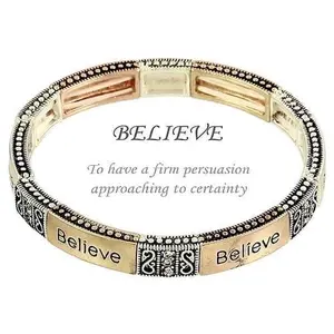 Freebird Jewelry Box Believe Message Bracelet