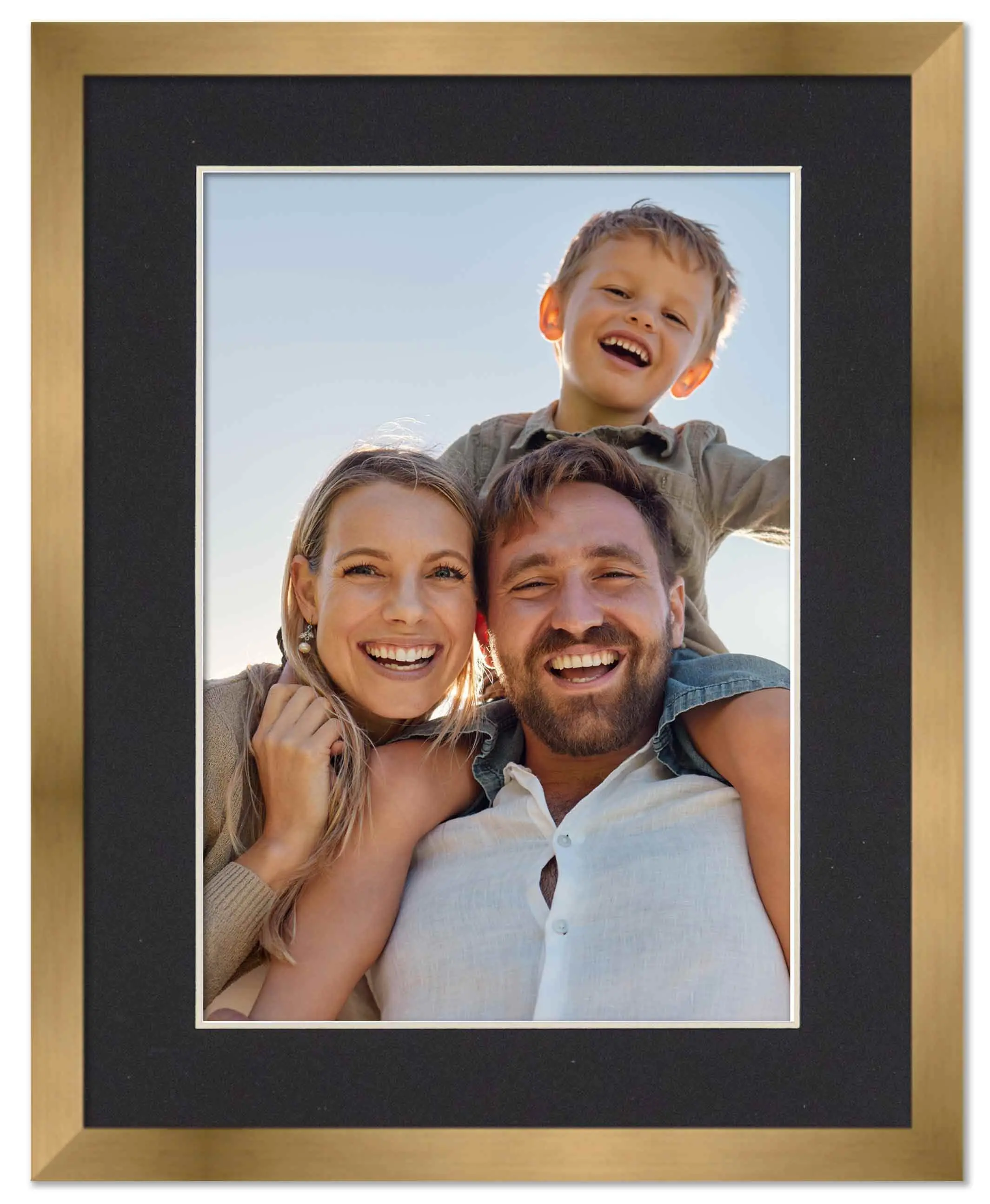 30x40 Frame with Mat - Bronze 32x42 Frame Wood Made to Display Print or Poster Measuring 30 x 40 Inches with Black Photo Mat