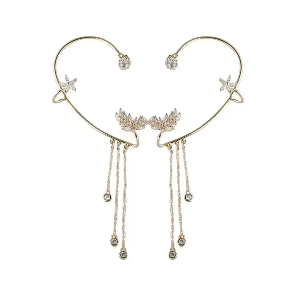 Star tussud ears hanging gold left ear