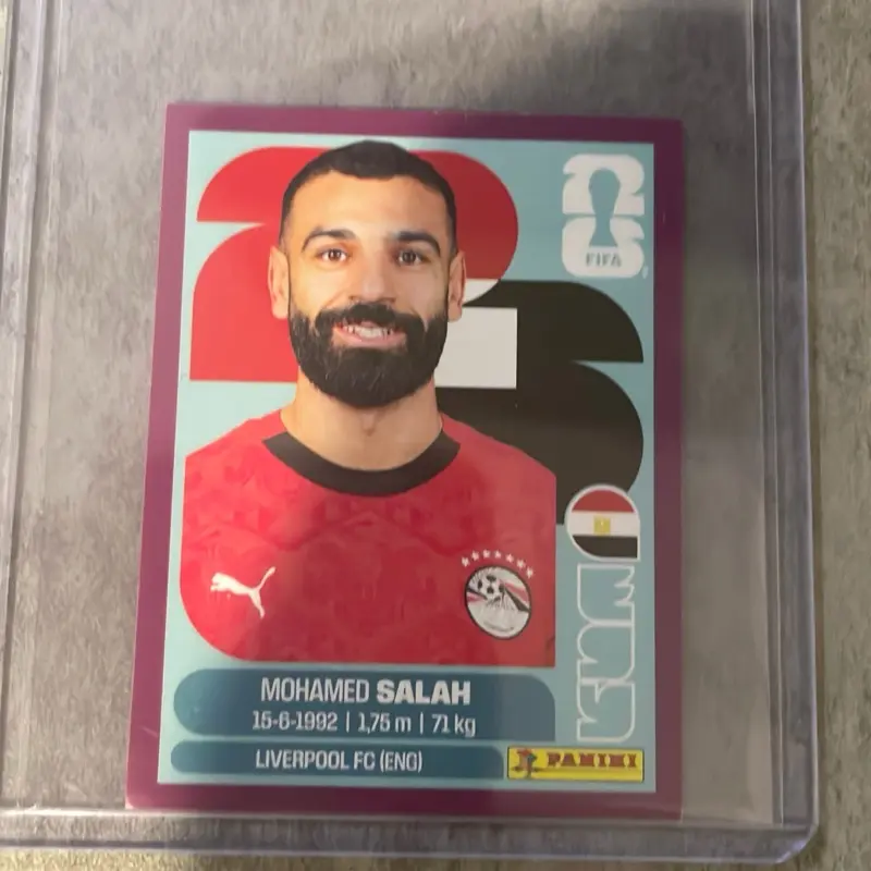 Purple Mo Salah World Cup album panini stickers