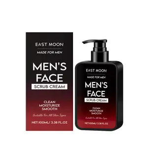 East Moon Oil Control Scrub for Men Gentle Cleansing Facial Skin Refreshing Moisturizing Oil Control Scrub