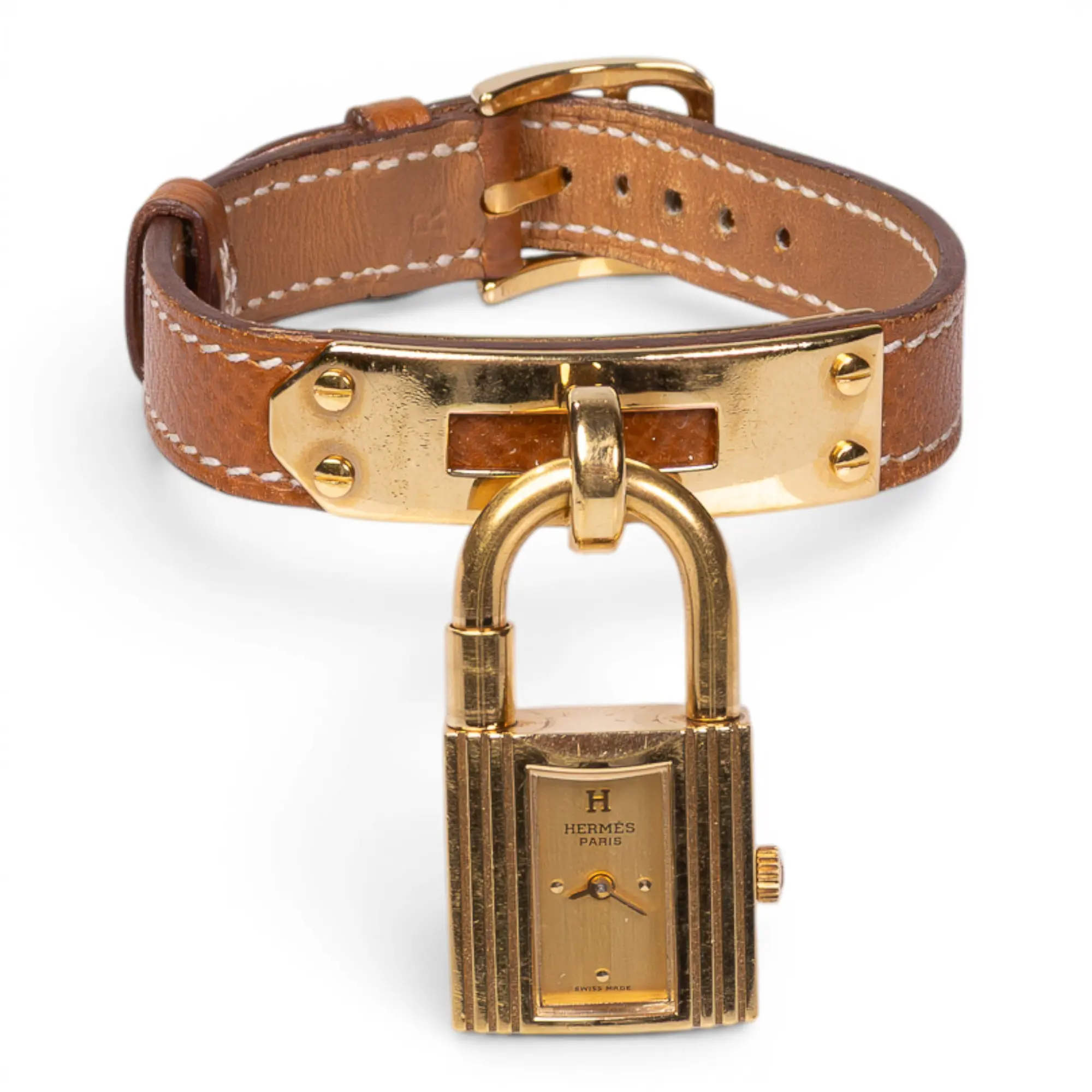 Hermes Kelly Watch Gold on Gold H26052771