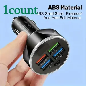 Multi-Interface Car Fast Charger (3.1A + PD Protocol Car Charging Expander High Speed Charger