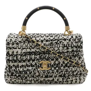Pre-owned CHANEL Tweed Shoulder Bags Coco Handle 2way Bag