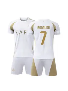 24/25 Sports Suit with Breathable Soccer Jersey and Shorts for Boys and Girls, Casual Fit All Seasons Training