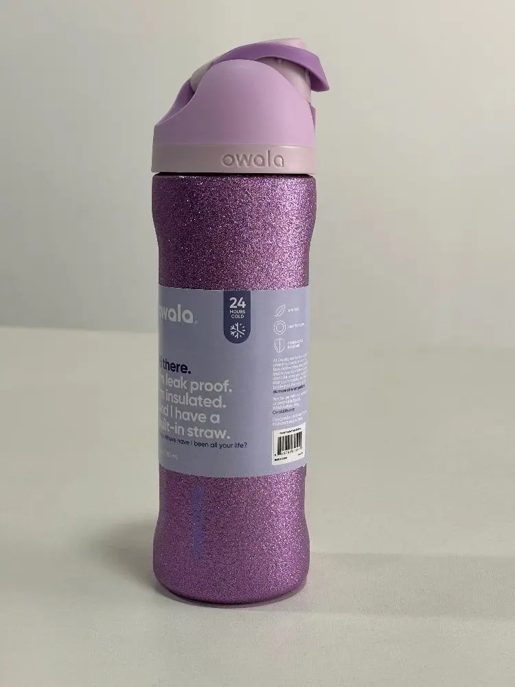 Owala 24 oz So Eggstra Limited Edition Shimmery Purple Water Bottle