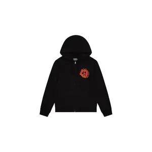 Denim U Zip Hoodie "Black" DT417