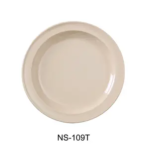 212 MAIN Yanco NS-109T 9 in. Tan Nessico Round Shape Dinner Plate - Pack of 24, Tableware Set