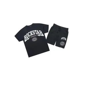 Stori Black/White T-Shirt/Short Set