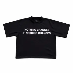 Black Nothing Changes Tee