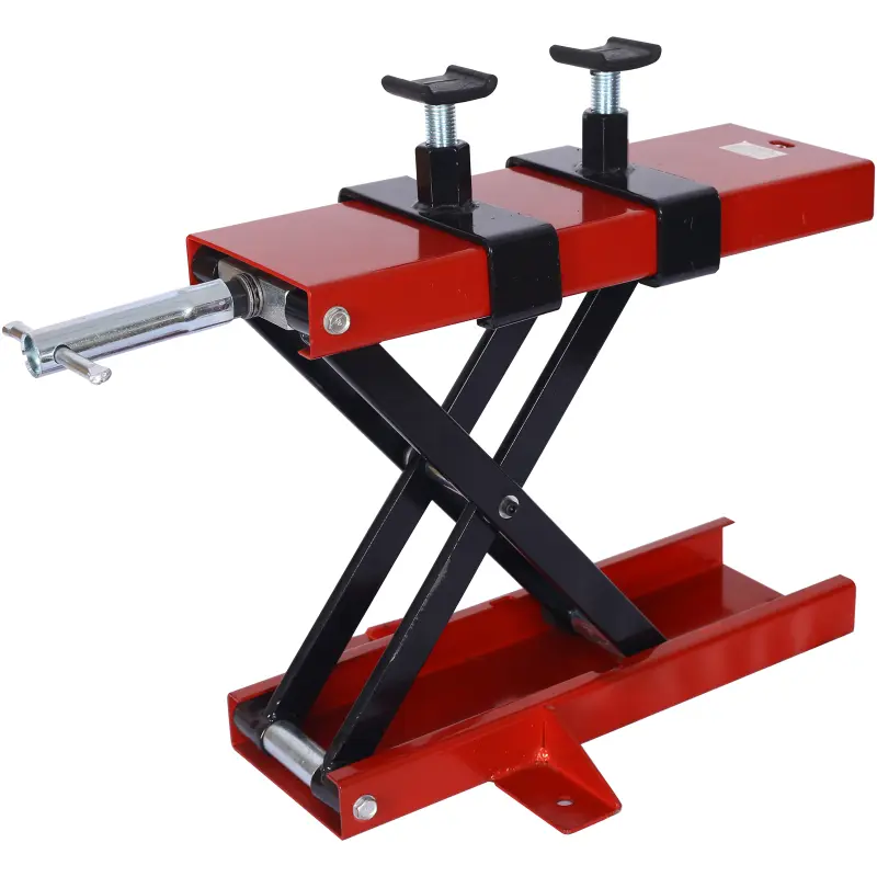 Motorcycle lift, 1100 LBS motorcycle center scissor lift jack, steel motorcycle jack lift frame, suitable for street bikes, off-road bikes, and tourist motorcycles