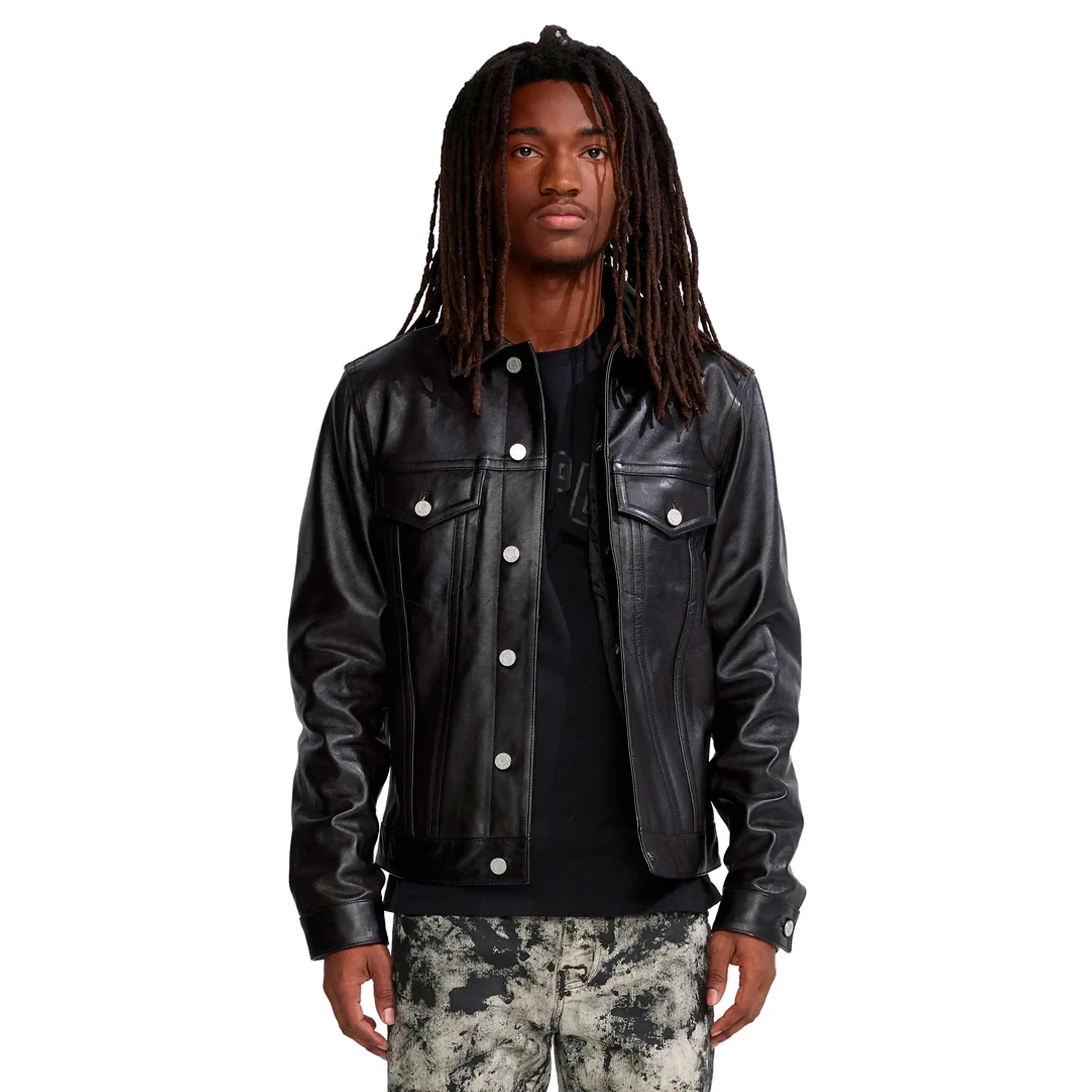 P028 Leather Trucker Jacket P028 Leather Trucker Jacket