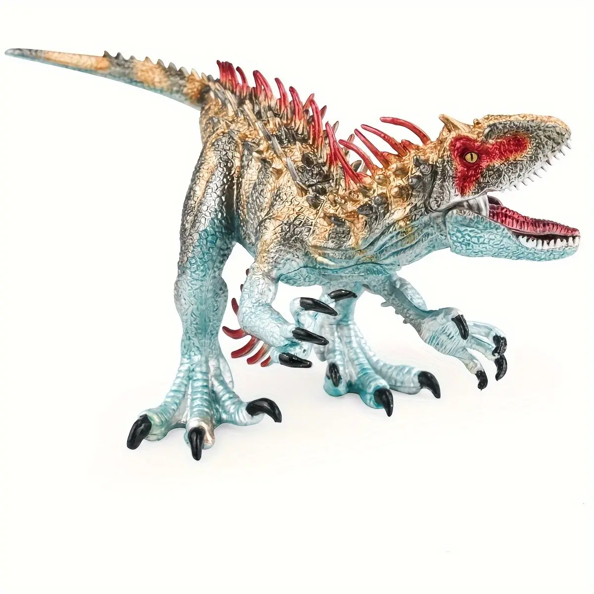Colorful Tyrannosaurus Rex Animal Model, Movable Mouth, PVC Action Figure, Realistic Dinosaur Figures, 1 Per Pack